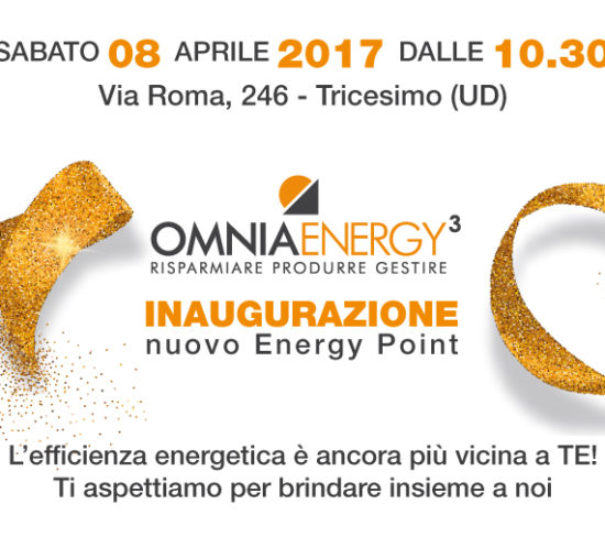 Inaugurazione Tricesimo energy point